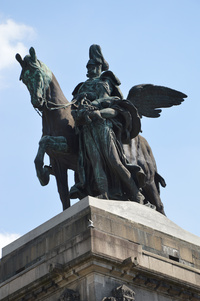 Am Deutschen Eck in Koblenz
